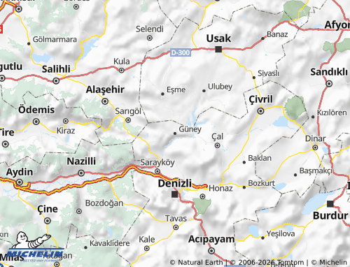 Mapa MICHELIN Güney - ViaMichelin