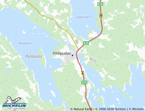 MICHELIN Pihtipudas map - ViaMichelin