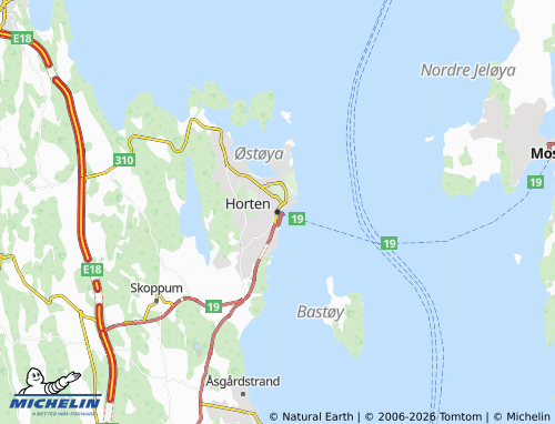 MICHELIN Horten map - ViaMichelin