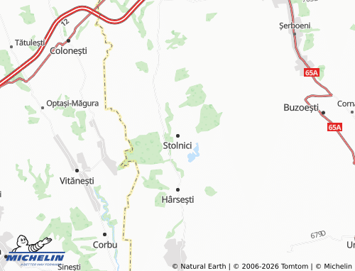 MICHELIN Stolnici map - ViaMichelin