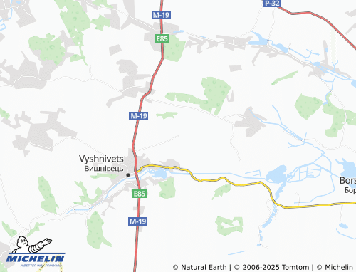 MICHELIN-Landkarte Kryvchyky - ViaMichelin