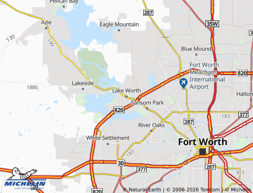 Kaart MICHELIN Lake Worth - ViaMichelin