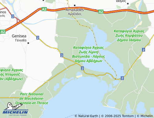 MICHELIN Nea Kessani map - ViaMichelin