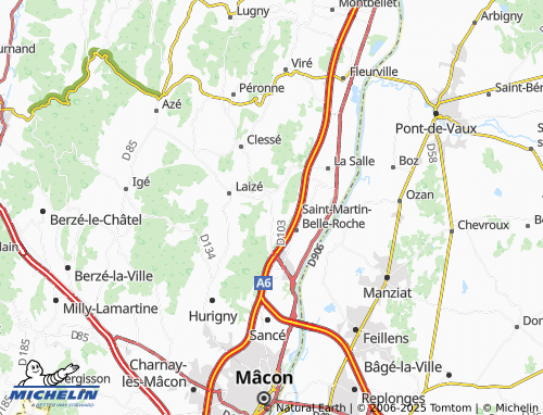 MICHELIN Charbonnières map - ViaMichelin