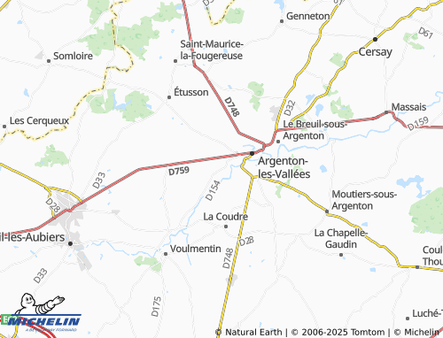 MICHELIN Boësse map - ViaMichelin