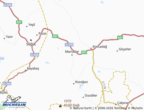 MICHELIN Mamatlar map - ViaMichelin