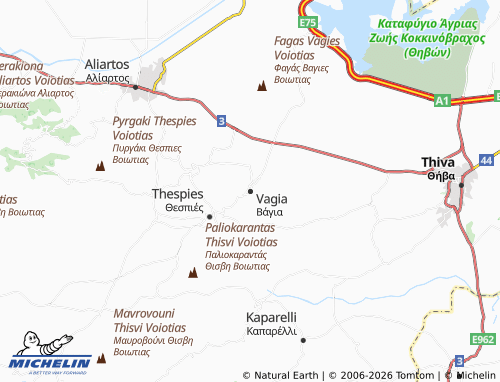 Carte MICHELIN Vagia - ViaMichelin