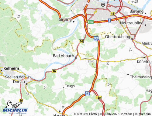 MICHELIN Bad Abbach map - ViaMichelin
