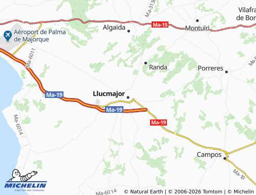 Mapa MICHELIN Llucmajor - ViaMichelin