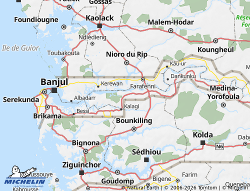 MICHELIN-Landkarte Kiang Central - ViaMichelin