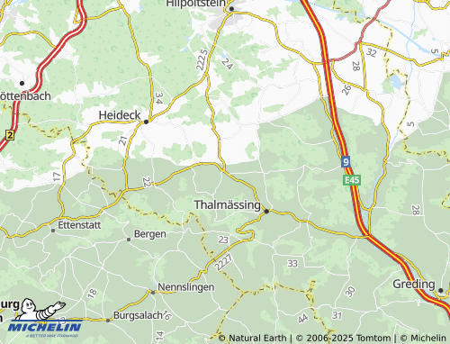 MICHELIN Alfershausen map - ViaMichelin