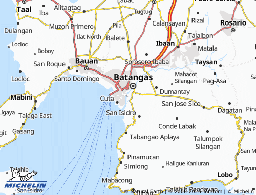 MICHELIN Pallocan Kanluran map - ViaMichelin