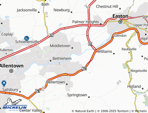 MICHELIN Steel City map - ViaMichelin