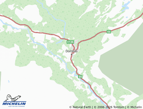 MICHELIN-Landkarte Dombås - ViaMichelin