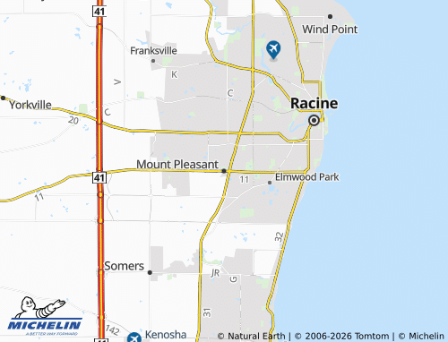 Mapa MICHELIN Mount Pleasant - ViaMichelin