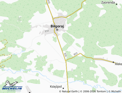 Mapa MICHELIN Korczów - ViaMichelin
