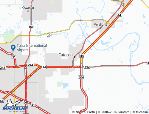 Mappa MICHELIN Catoosa - ViaMichelin