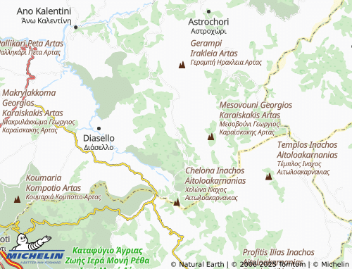 MICHELIN Skoulikaria map - ViaMichelin