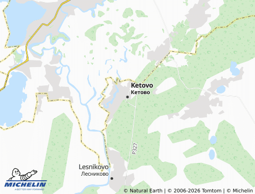 MICHELIN-Landkarte Ketovo - ViaMichelin