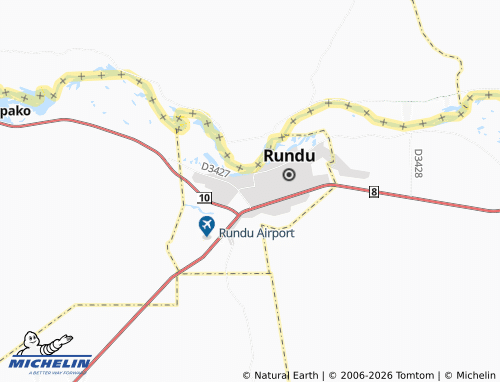 MICHELIN-Landkarte Rundu Extension 4 - ViaMichelin
