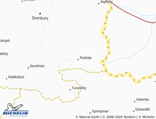 Mapa MICHELIN Koçbaşı - ViaMichelin