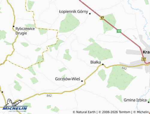 MICHELIN Bobrowe map - ViaMichelin