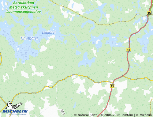 MICHELIN-Landkarte Vekaranjärvi - ViaMichelin