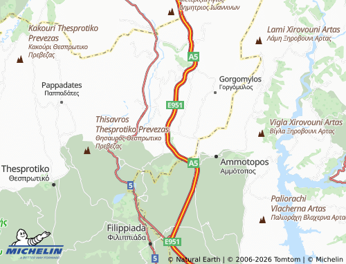Mappa MICHELIN Gymnotopos - ViaMichelin