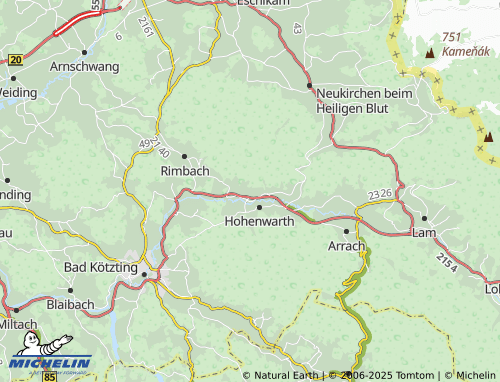 MICHELIN-Landkarte Thening - ViaMichelin