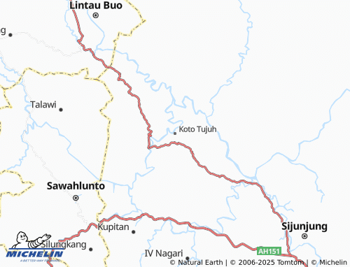 MICHELIN Koto Tujuh map - ViaMichelin