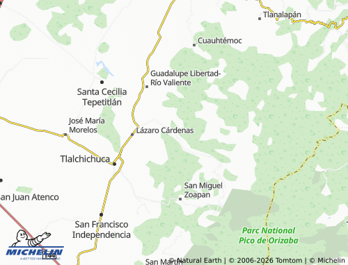 Mappa MICHELIN Paso Nacional - ViaMichelin