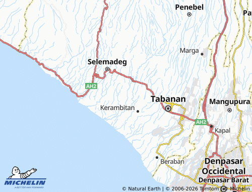 MICHELIN-Landkarte Mambang - ViaMichelin