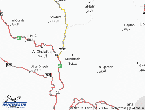 MICHELIN-Landkarte Musfarah - ViaMichelin