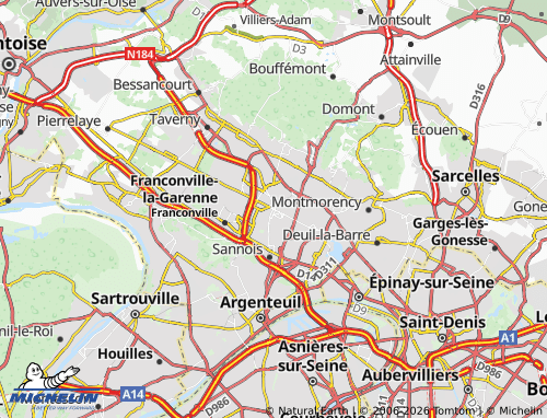 MICHELIN Ermont map - ViaMichelin