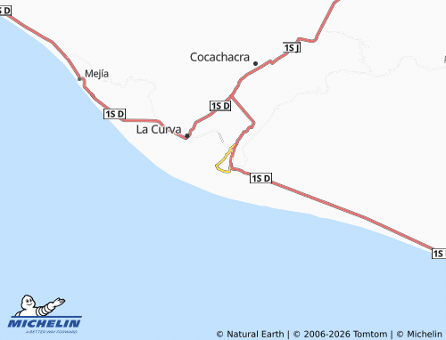 MICHELIN Punta de Bombón map - ViaMichelin