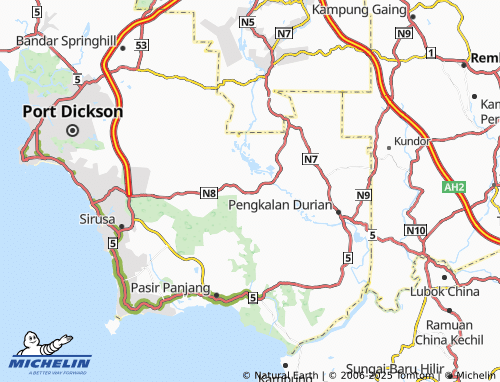 Mapa MICHELIN Taman Sungai Ujong - ViaMichelin