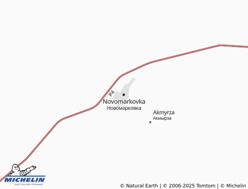 MICHELIN Novomarkovka map - ViaMichelin