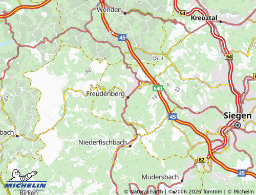 MICHELIN Freudenberg map - ViaMichelin