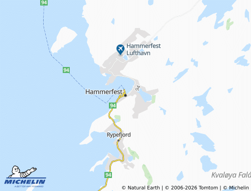 Mappa MICHELIN Hammerfest - ViaMichelin