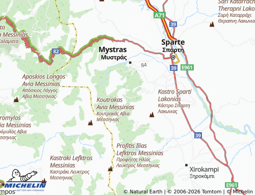 MICHELIN Anavryti map - ViaMichelin
