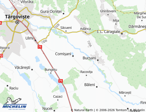 Mappa MICHELIN Comișani - ViaMichelin
