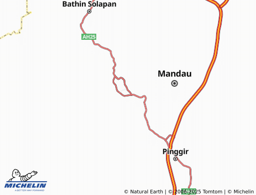 MICHELIN Batang Serosa map - ViaMichelin