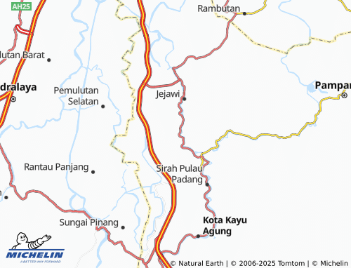 MICHELIN Air Hitam map - ViaMichelin
