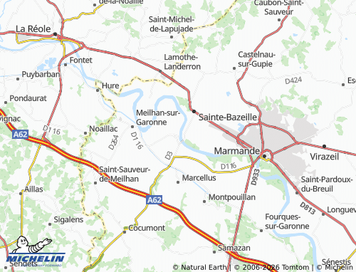 Carte MICHELIN Couthures-sur-Garonne - ViaMichelin