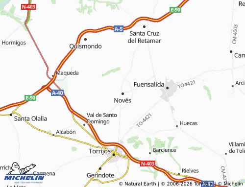MICHELIN Novés map - ViaMichelin