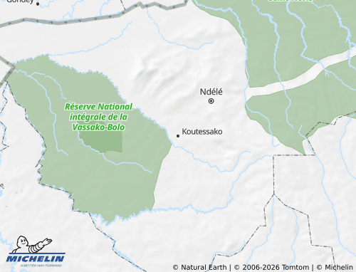 MICHELIN Bamingui map - ViaMichelin