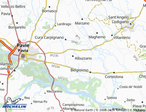 MICHELIN Albuzzano map - ViaMichelin