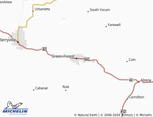 Mappa MICHELIN Green Forest - ViaMichelin