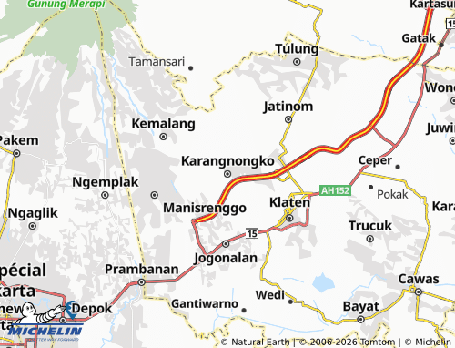 Carte MICHELIN Karangnongko - ViaMichelin