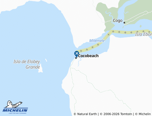 MICHELIN Cocobeach map - ViaMichelin